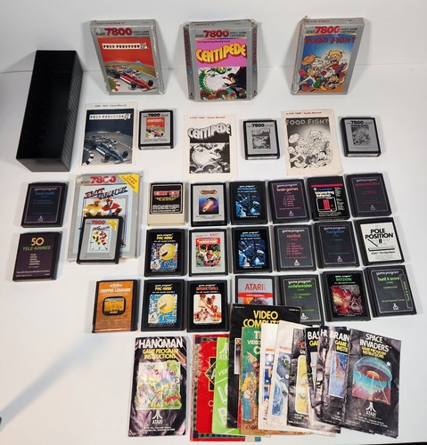 Lot De 14 Jeux Atari 2600 – Vintage, Non Testés – Mélange De Genres