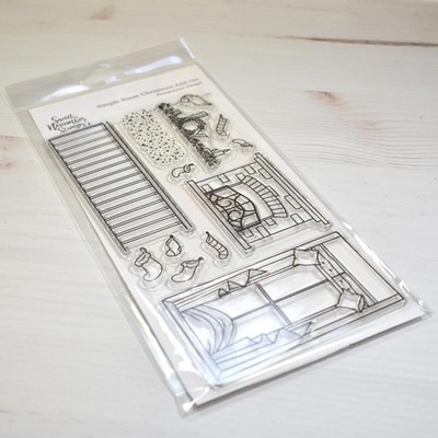 Sweet November Stamps, clear stamp, Simple Room Christmas Add-On