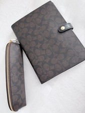 Coach Boxed Notebook And Pencil Case Set In Signature Canvas CCP97