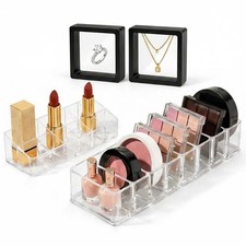 Clear Acrylic Makeup Organizer, Lipstick  Palette Organizer, Drawer Cosmetic...