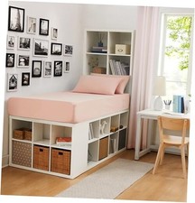 Cotton Rich Twin/Twin XL Dorm Sheet Set with Bonus Phone Pocket, Includes Rose