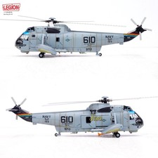 1/72 LEGION 14055LF US Sea King Helicopter SH-3H Navy Diecast Aircraft ModelHS-8