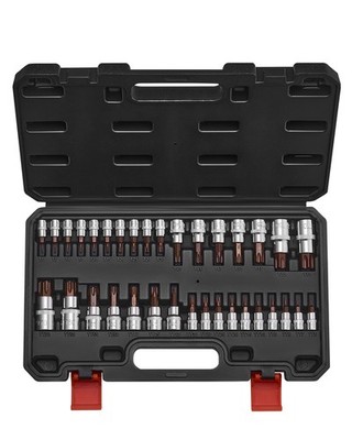 VEVOR Torx Bit Socket Set 34-Piece Solid Star and Tamper Proof Alloy Steel