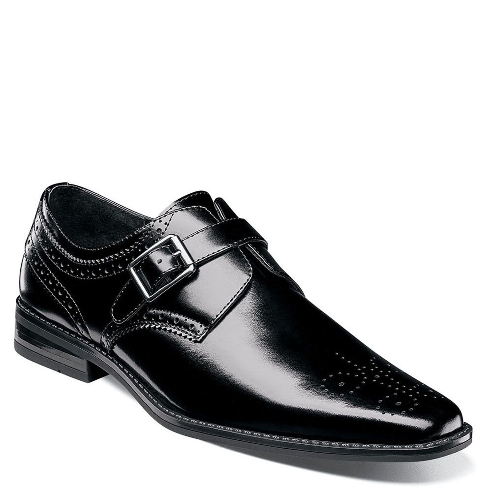 Stacy Adams Shoes Kinsley Plain Toe Monk Strap Black Size 8.5 — photo 2
