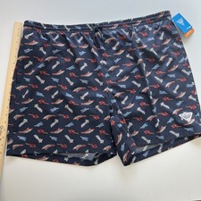 Columbia PFG Rambler Swim Trunks Mens XXL Fishing Lure AOP Lined Water Short NWT