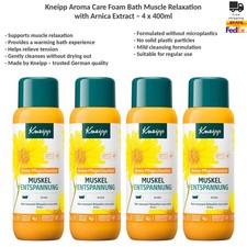 Kneipp Aroma Care Foam Bath Muscle Relaxation with Arnica Extract 4 x 400 ml