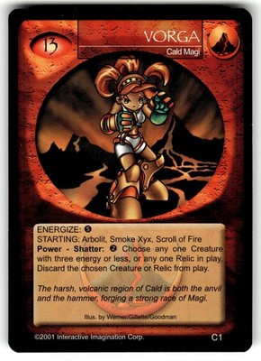 2001 Magi-Nation Duel: Special Deck Dream's End Card #C1 UC Vorga