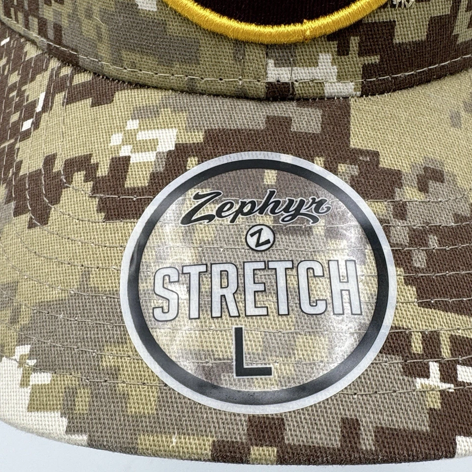 Pat Tillman #42 ASU Arizona State Digital Camo Zephyr Fitted Hat Cap Size L - Image 3 of 4