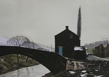 Signed Original Peter Brook Lithograph 'March - Melting Snow'