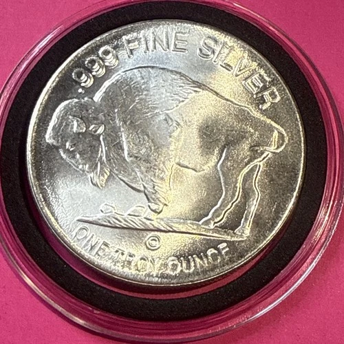 1 oz Liberty Indian Head “3 Legged Buffalo” Silver .999 Fine Silver Round