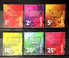 GB 1994 Postage Due 8V part set USED SG#D02-D107 GB6584