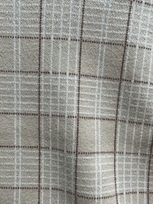 Women  s NEW Med Tahari Sweater In Ginger  Cream Plaid - Soft  Beautiful 