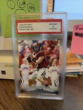 Baker Mayfield 2018 Leaf Draft 1st Graded 10 Rookie Card Rc Tampa Bay Buccaneers. rookie card picture