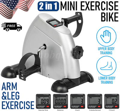 #ad Portable Mini Cycle Bike Foot Pedal Exercise Machine Arm Leg Recovery Peddle NEW $40.99