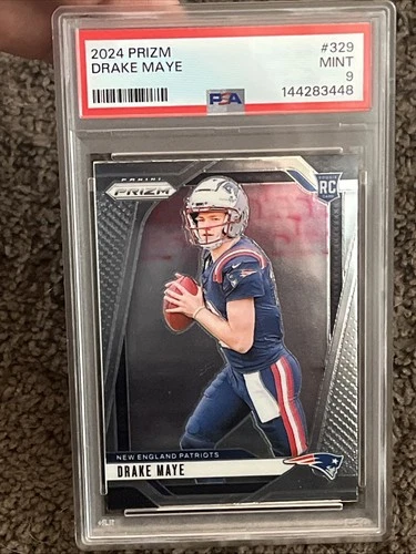 2024 Prizm Drake Maye #329 PSA 9 New England Patriots