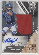 2017 Panini Elite Extra Edition Future Threads Silhouettes /99 David Garcia Auto