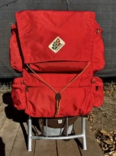 Vintage Camp Trails "Skyline" Orange  External Frame Hiking Backpack *Very Nice*