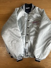 Vintage Chevrolet Heartbeat of America Satin Jacket Size XL Chevy