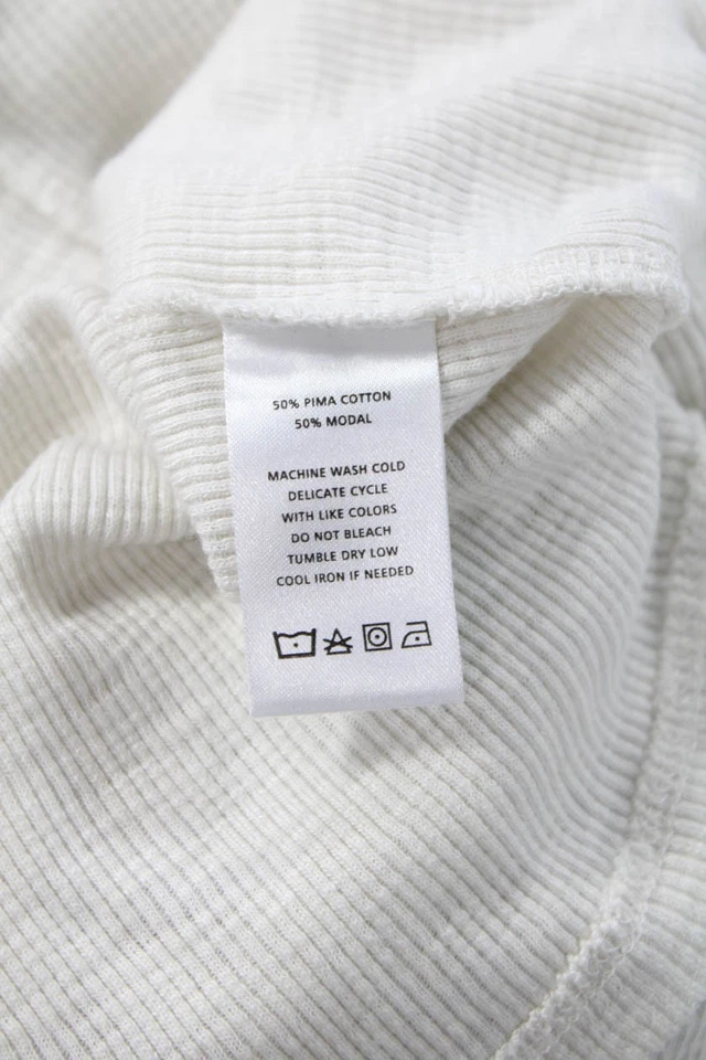 Camiseta Lilla P Mujer Blanca Timbre Algodón Pima Cuello Redondo Manga Corta Talla M Foto 4 de 4