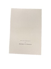 Correspondence Jeffrey E. Epstein Palm Beach Florida