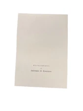 Correspondence Jeffrey E. Epstein Palm Beach Florida