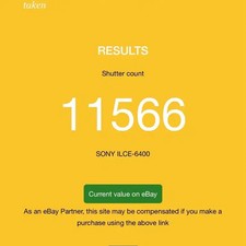 Sony A6400 Mirrorless Camera 16-50mm Lens - Used, Good Condition