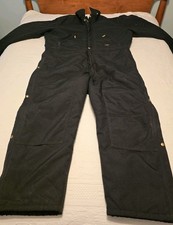 Carhartt Men's Quilted Work Coveralls - Black - Size 48 Regular