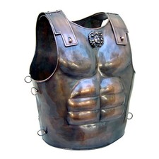 Disfraz de chaqueta de armadura de pecho griego antiguo medieval