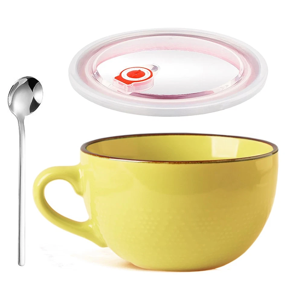 Große Kaffeetasse 700ml Haferflocken Große Teetasse Salatschüsseln Wiederverw... - Bild 1 von 4