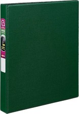 Avery Durable 3 Ring Binder, 1" Slant Rings, 1 Green Binder (27253)