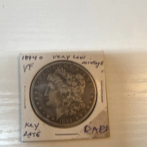 Morgan Dollar 1894-O VF Silver $1 New Orleans Key Date Rare Low Mintage