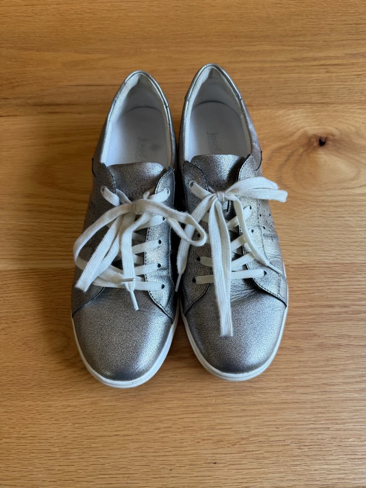 Josef Seibel Caren 01 Mujer Talla 39 Cuero Tenis Zapatos Metálicos 8.5 Foto 2 de 4