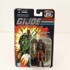 GI Joe 25th Anniversary Heavy Machine Gunner Roadblock MOC 2007 Hasbro