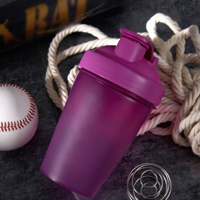400ml Shaker Becher leicht zu reinigen Mixer Flasche mit Schneebesen Kugel stabile Schlaufe Top