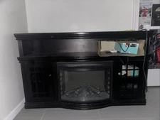 Digital Heating Fire Tv Stand Needs A But Of Cleaning But Works Well.