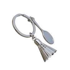 Badminton Pendant Keyring Creative Metal Keychain Cool Sports Car Keyring