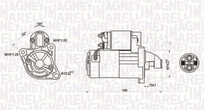 Starter Für MAZDA PEUGEOT 323 F VI 626 IV Hatchback V Station Wagon M0T80381 NEU