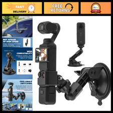 Suction Cup Mount for Action Cameras, Windshield Dash Holder Kit, Insta360 GoP
