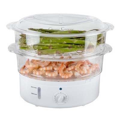 Vegetable Steamer and Rice Cooker - 6.3 Quart Electric Steamer for Cooking He...