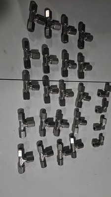 Lot of 20 SERTO 8mm Stainless Steel Compression Tee Fittings   NEW Open Box
