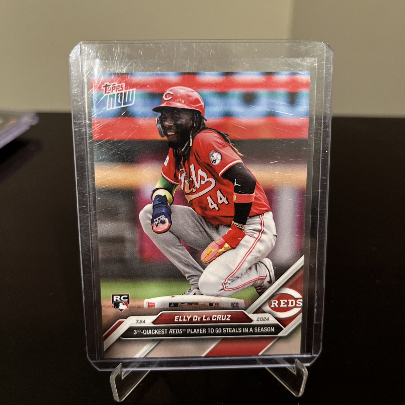 2024 Topps Now Baseball Elly De La Cruz Rookie Base Reds #465