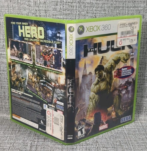 The Incredible Hulk (Xbox 360, 2008) GameStop Exclusive Red Hulk CIB Tested - Picture 7 of 7