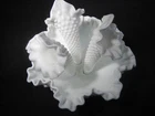 Vintage Fenton Mini Epergne Hobnail Milk Glass 4 Piece 3801-MI