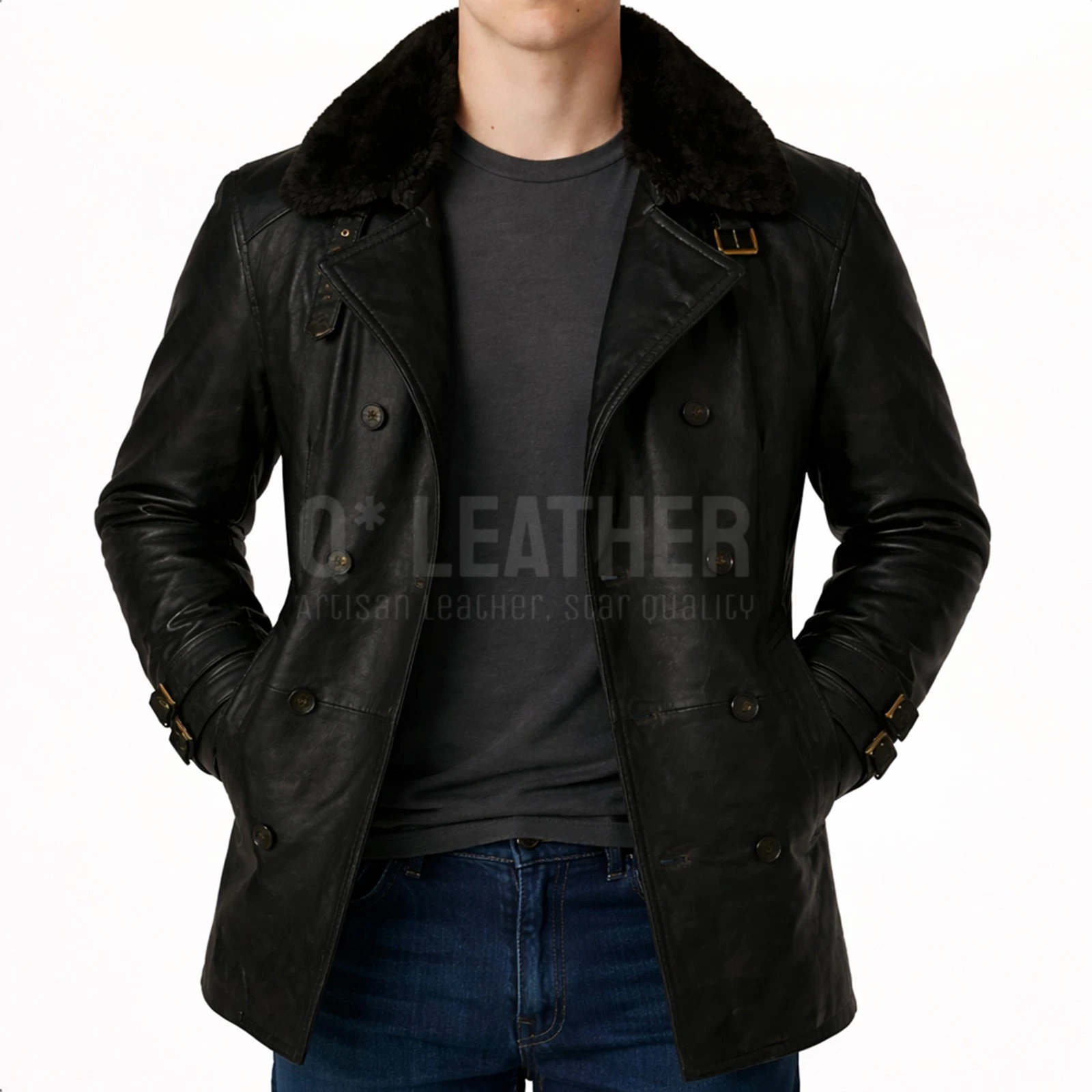 Leon S Kennedy Requiem RE9 Coat Style Black Real Leather Jacket
Opens in a new window or tab
