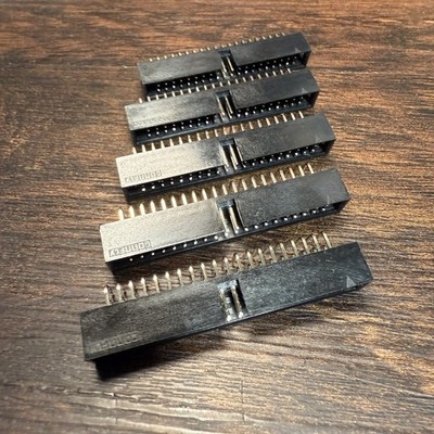 Qty 5   40-Pin Right Angle Shrouded IDE Header 2.54mm (IDC Box Header) Black