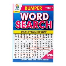 one  A5 Book Word Search Bumper Large Print 496pg