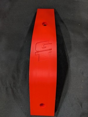 Red BASH GUARD SKID PLATE, Fits Gt Bash Guard, Old School BMX Freestyle, Printed