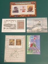 Litauen fünf Blöcke aus den Jahren 1996 und 1997 postfrisch