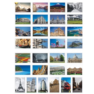 30 Pack World Travel Postcards 4x6 Variety Set