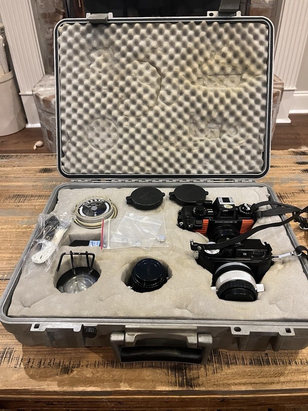Nikon Nikonos-V 35mm Underwater Waterproof Manual Focus Camera, Black/Orange